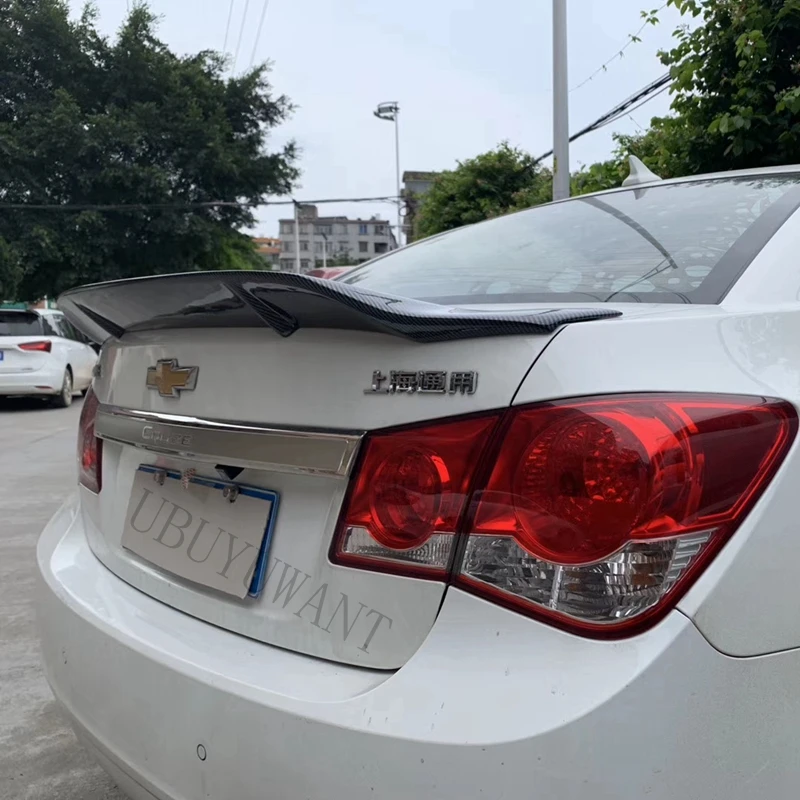 Внешний задний спойлер из АБС/углеродного волокна для Chevrolet Cruze 2010 2011 2012