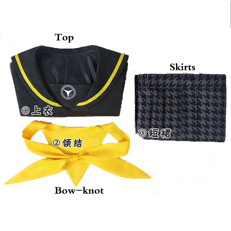 

Anime Persona 4 P4 Kujikawa Rise Cosplay Costumes Top+Skirt+Bow-knot Uniform Suits Disfraz Halloween Costumes for Women Girls