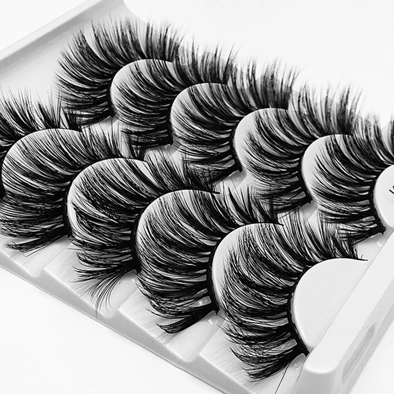 

5 пар 8D искусственные норковые волосы Накладные ресницы натуральные/толстые длинные Искусственные ресницы для макияжа инструменты для нар...