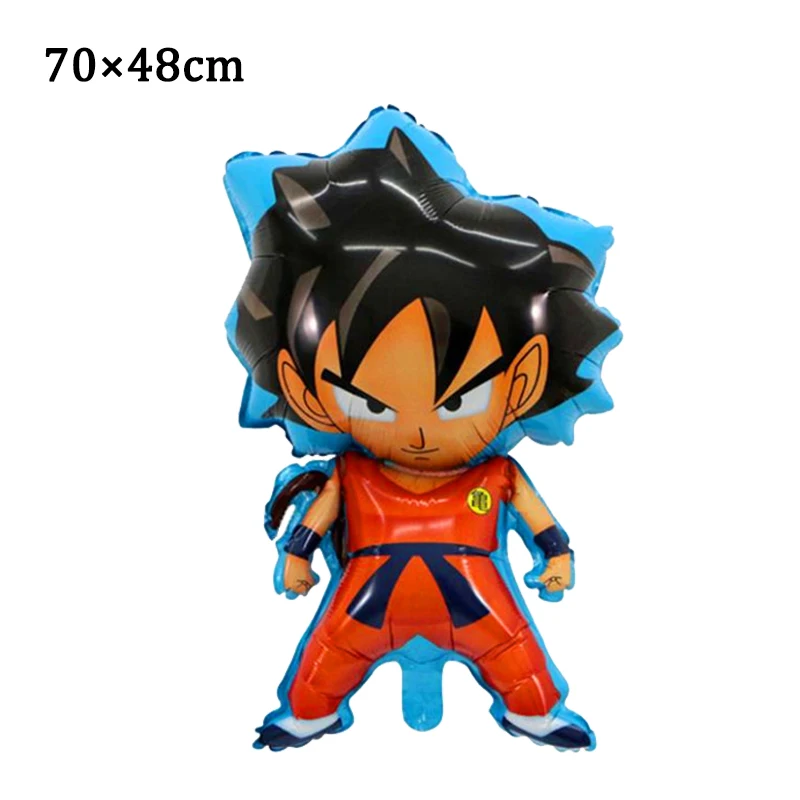 

50pcs Son-Goku Cartoon Animal Round 18 Inches Aluminum Film Balloon Children's Birthday Party Decorations Baby Shower Supplies