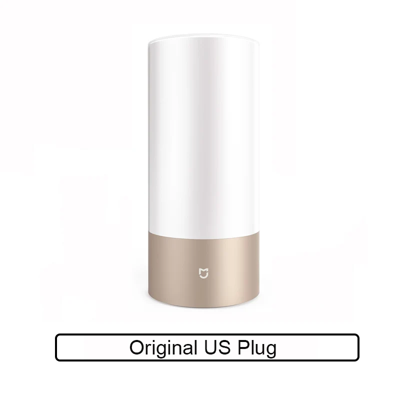 Original US Plug Xiaomi Mijia прикроватная лампа mijia прикроватная лампа светильник кровать светильник Романтический помощь во сне bluetooth подключение Wi-Fi мягкий светодиодный ночной Светильник - Цвет: Original US Plug