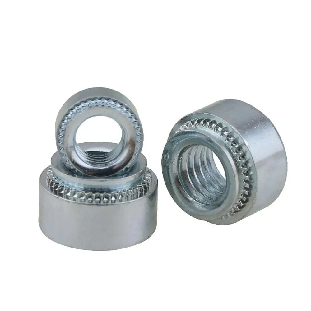 

20PCS Zinc Pressure riveting Nut M2 M3 M4 M5 M6 M8 Carbon Steel Plate Nuts Fastener