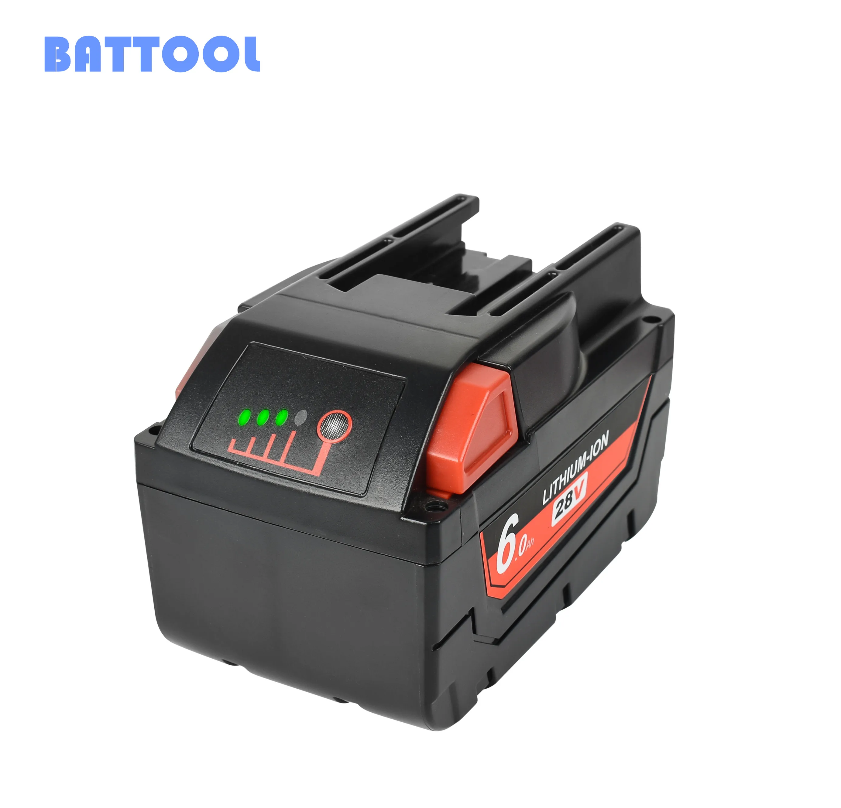 

BATTOOL Battery 28V 6000mAh Li-ion Replacement Battery for Milwaukee Battery M28 M28B M28BX 48-11-2830 0730-20 Tool Battery