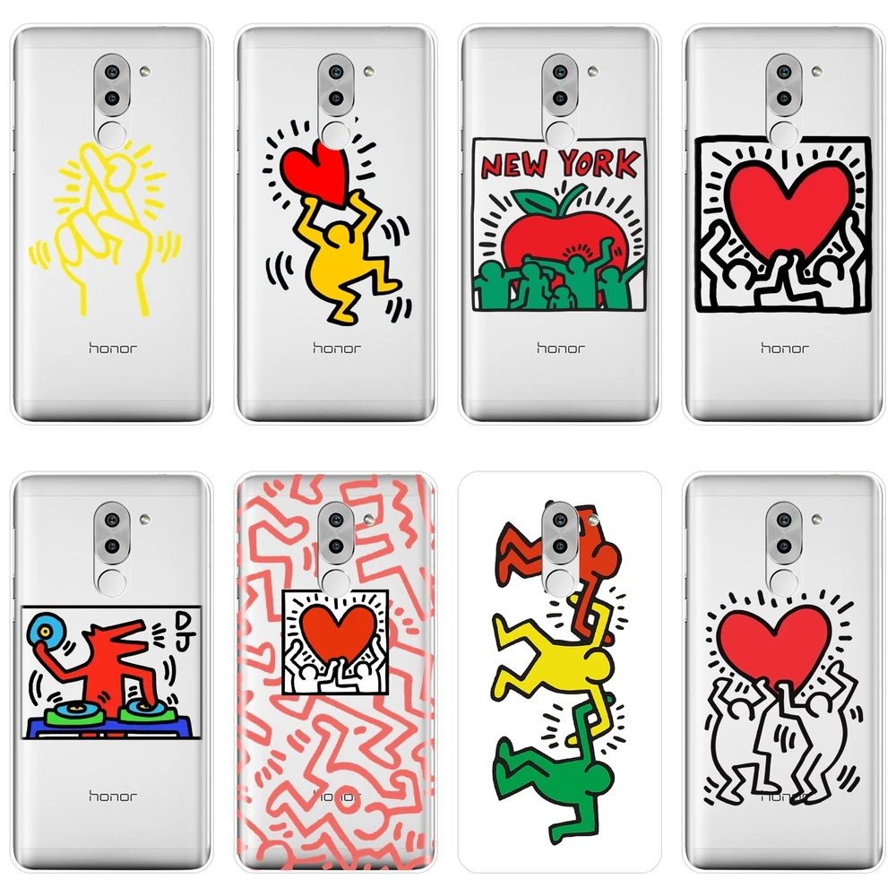 Чехол накладка для Huawei Honor 4C/5C/6C/6A Pro силиконовый простой чехол со смешным сердцем