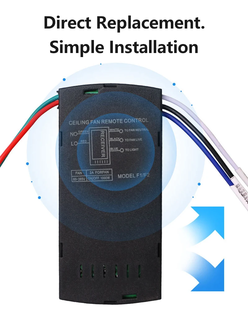 Универсальный комплект для лампы потолочного вентилятора с дистанционным