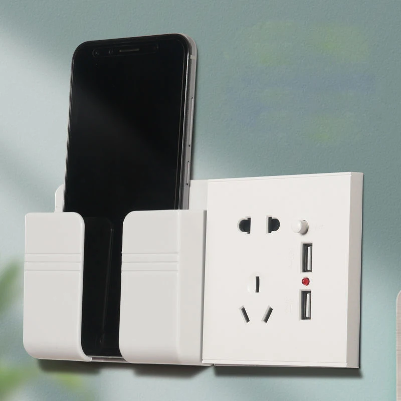 multifunction mobile phone charging holder bracket wall mount stand adhesive durable socket rack storage remote control storage free global shipping