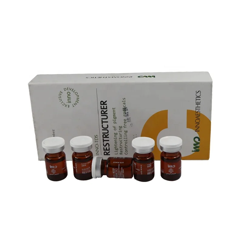 

desalinate freckle Remove inhibit melanin formation remove lighten spots whitening skin small brown bottle restructurer INNO