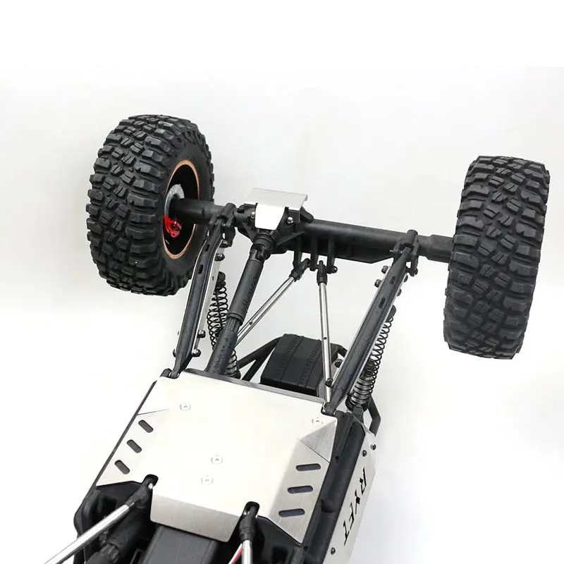 Placa de deslizamiento de metal de armadura de chasis, placa protectora de acero inoxidable para 1/10 RC axial rbx10 ryft, accesorios de coche-2