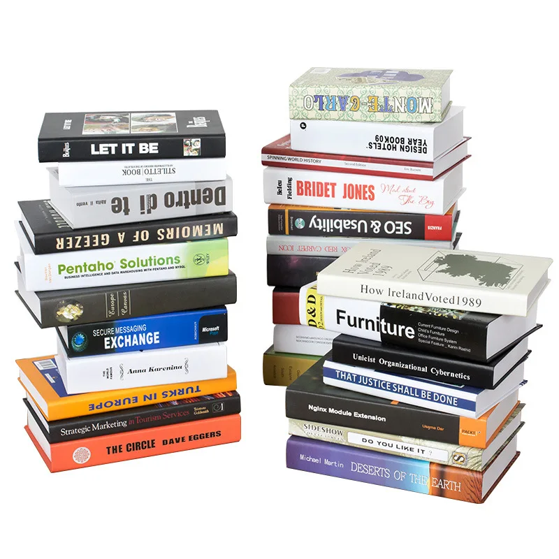 

Modern Simulation Books Club Hotel Model Room Study Soft Fake Book Decoration For Women's Living Room Props Home Decoration