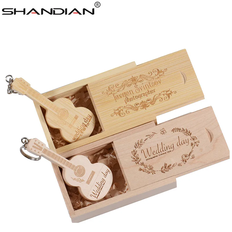 Usb флеш накопитель SHANDIAN логотип на заказ Деревянный 4 ГБ 16 32 64 Подарочный
