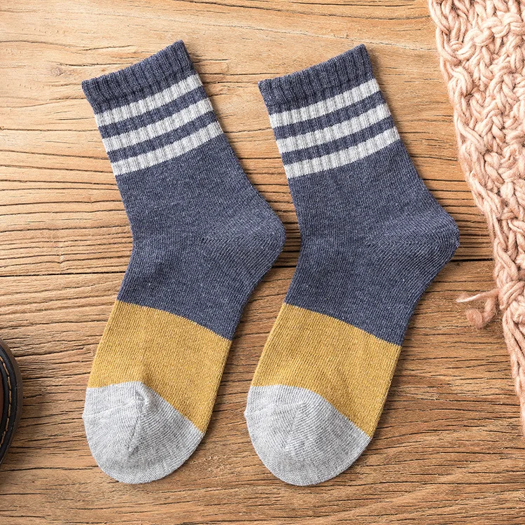 5 пар 2019 зимние новые японские милые носки harajuku модные хлопковые теплые в полоску