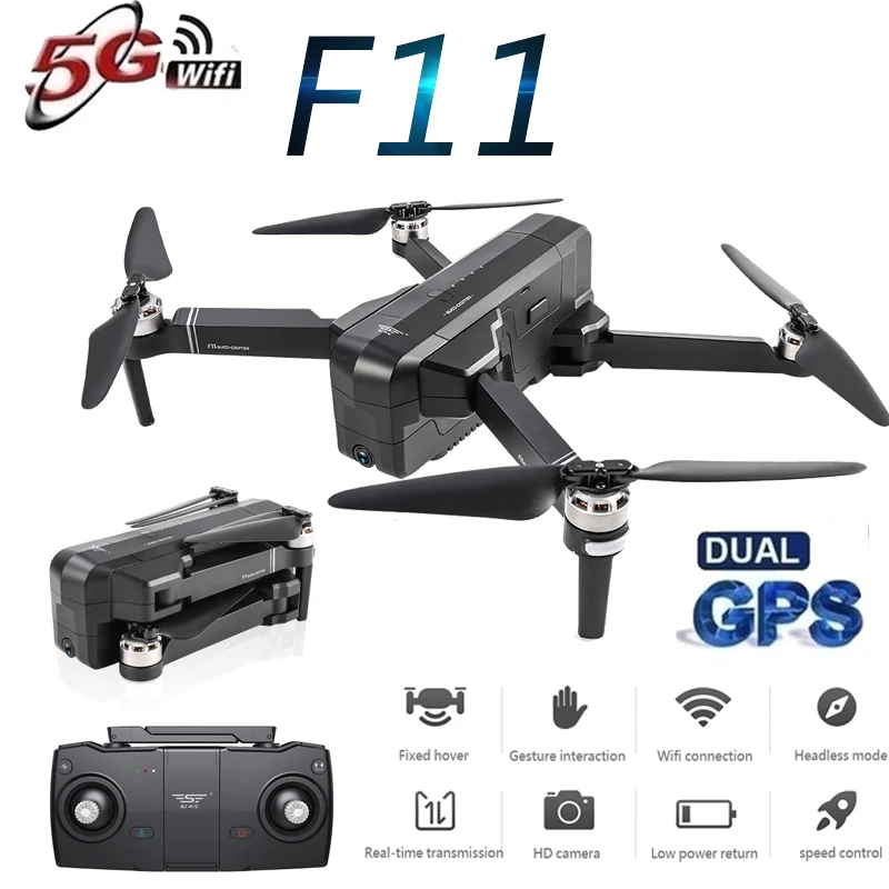 F11 PRO gps Дрон с Wifi FPV 1080 P/4 K HD камерой RC бесщеточный Квадрокоптер 25 минут время