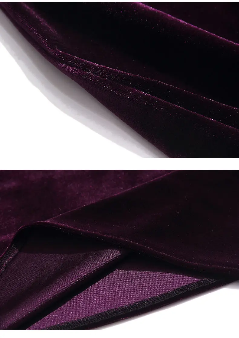 

Retro shirt purple gold velvet bottoming women's winter new wooden long sleeve top plus size clothes Streetwear O-Neck