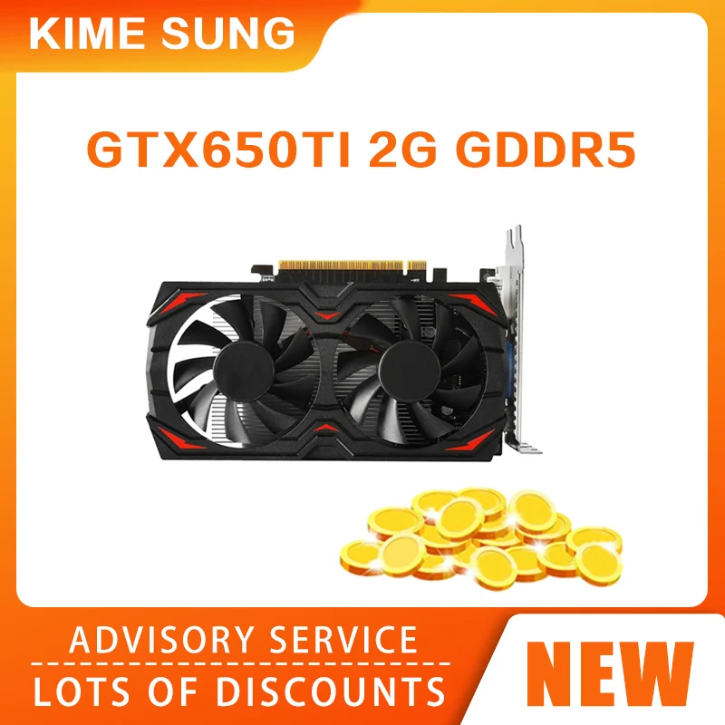 

Для NVIDIA GTX 650ti 2 ГБ GDDR5 128 бит для ПК с низким уровнем шума и высоким разрешением для настольных игр дискретная видеокарта для ПК