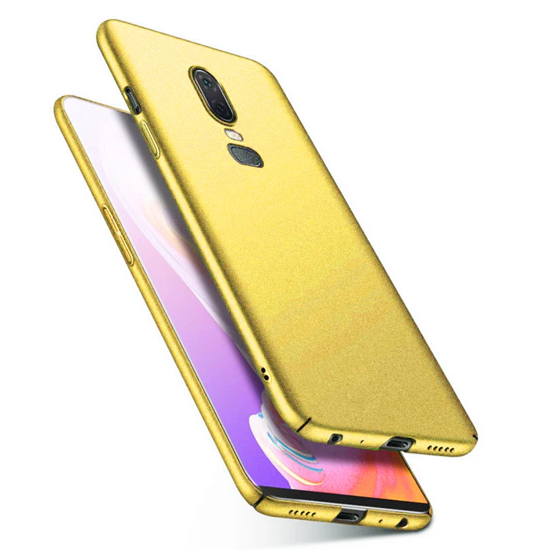 Цвет: желтый Матовый Жесткий Пластик чехол для телефона для One Plus 7T Pro 6 6T 5T Ультра тонкий полное покрытие защитный чехол для oneplus 5 5T 3 3T Coque - Цвет: Цвет: желтый
