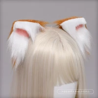 japanese plush headdress lolita cat ears jk fox ear accessories hand made fox beast ear hairpin cosplay auxiliary hairpin