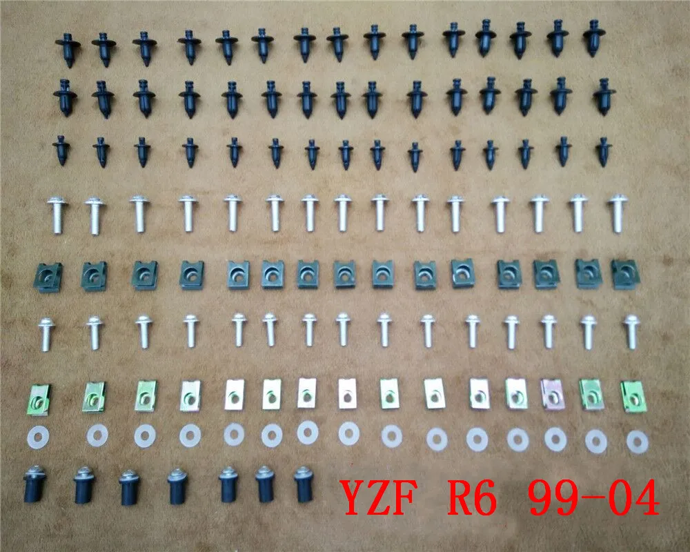 

Fairing Bodywork Kit Bolts Screws For Fit For YAMAHA YZF R6 1999-2004