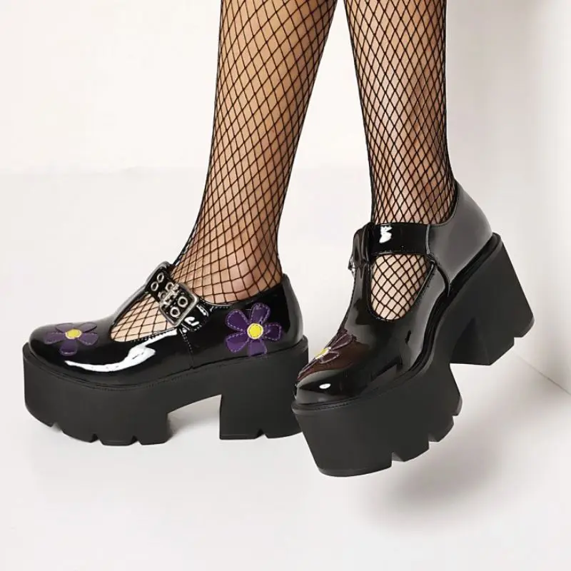 

KemeKiss New Women Pumps Wedges Platform Women Spring Autumn Shoes Fashion Cool Punk Ladies Shoes Footwear Size 35-43