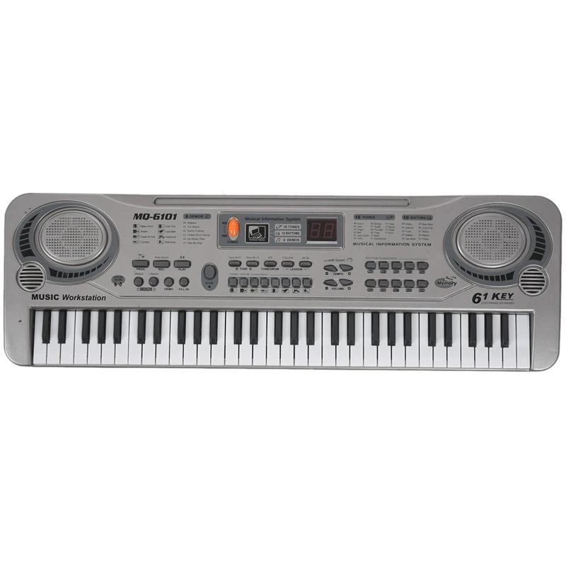 

61-Key Keyboard Piano Piano Led Instrument Keyboard 21-Inch Music Education Double-Row Electronic Piano Children Beginner Electr