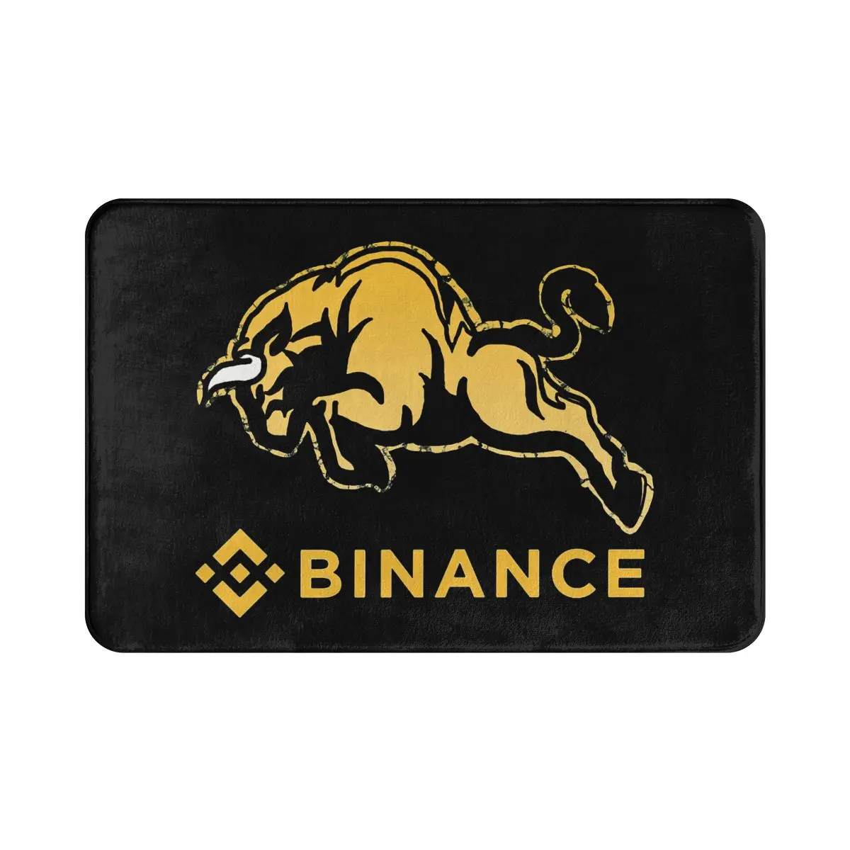 Binance крипто-майнеры для монет коврик ванной комнаты мини-Булл Придверный ковер