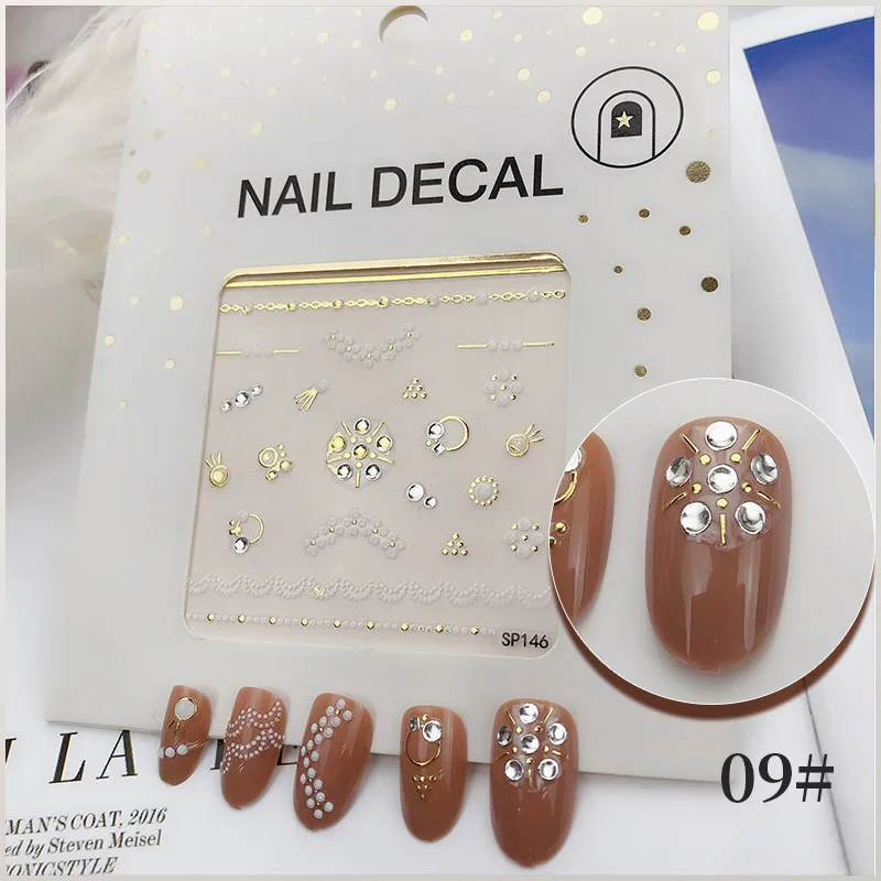 

Декоративные водонепроницаемые 3D-Наклейки для ногтей, имитация цветов