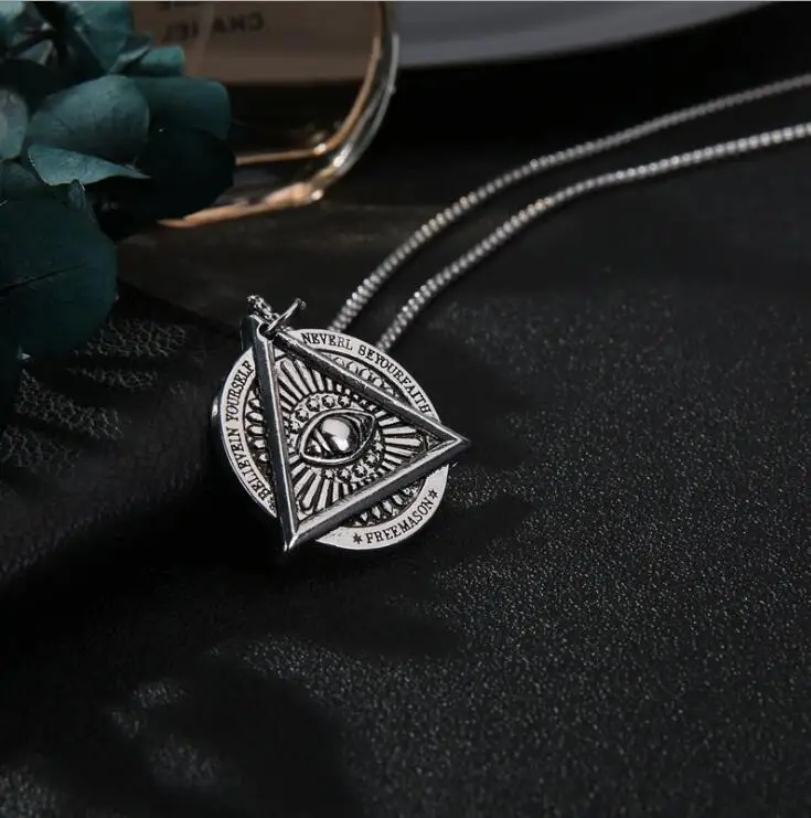 Цепочка с кулоном в стиле панк для мужчин и женщин ожерелье виде черепа ворона