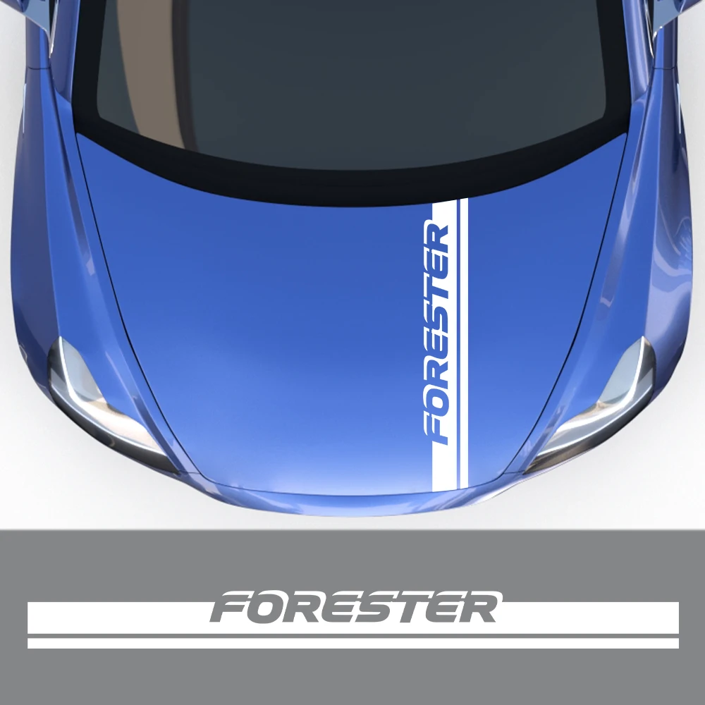Наклейки на капот автомобиля для Subaru Forester SH SF SG Auto Engine Cover Vinyl Film PVC Bonnet Decoration Decals Tuning Accessories.