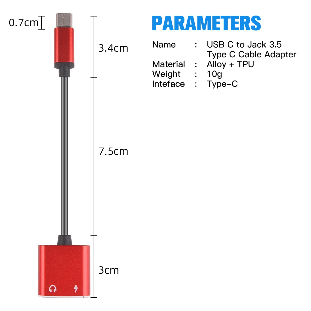 Адаптер ANKNDO 3 в 1 с USB Type-C на 5 мм | Мобильные телефоны и аксессуары