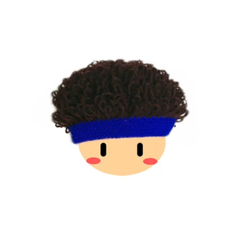 3 Hyperbole Вязание забавные вечерние парик борода шляпа для мальчиков унисекс зимняя индивидуальность ручной работы Теплая вязанная шапочка подарки косплей для детей - Цвет: 3