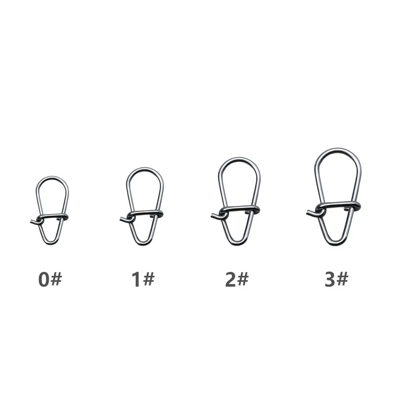 

Gourd-type stainless steel hook, rotatable solid ring, safety buckle, quick-clip lock connector, fishing tackle and fishing acce