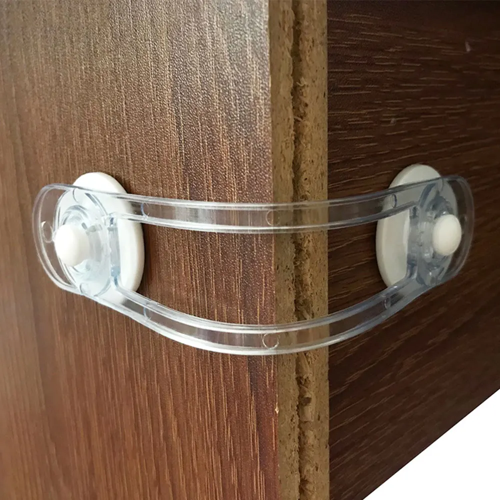 

6 pcs Baby Safety Lock Drawer Home Child Protection Cabinet Door Refrigerator Lock Buckle Anti-pinch Kids Safety Locker