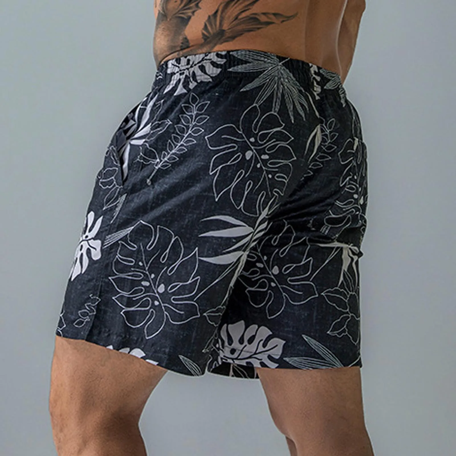 Men's Drawstring Shorts For The Beach Swim Trunks Quick Dry Surfing Running Swimming Watershort Sungas Masculinas Praia |