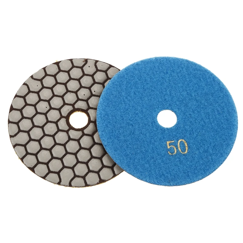 7 шт. алмазные сухие полировальные подложки 100 мм шлифовальный диск полировка