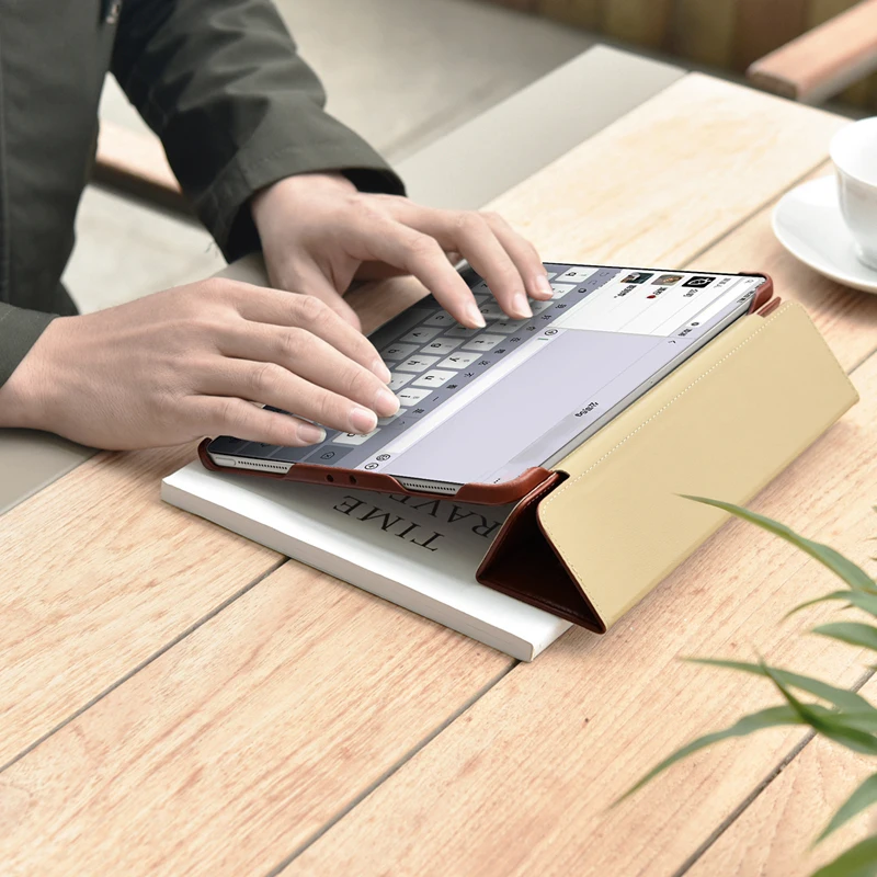 Чехол для iPad Pro 11 2018 2020 тонкий книжка из натуральной кожи с подставкой бизнеса