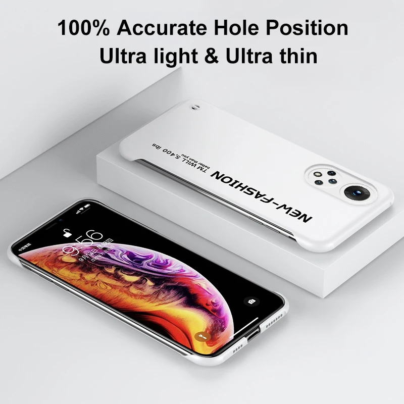 Безрамочный жесткий чехол из поликарбоната для телефона Huawei Nova 8 9 Pro матовый