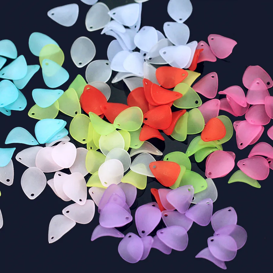 

50pcs Diy hair earrings findings hooks manufacturing accessories Plastic petal flower pieces handmade retro bride headwear DIY