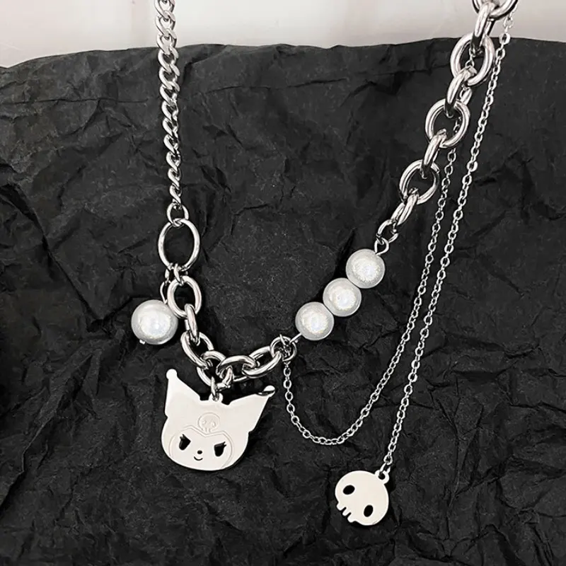 Ожерелье женское с подвеской в виде кошки из нержавеющей стали | Украшения и