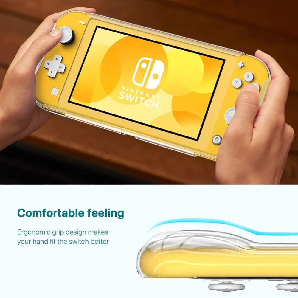 Нескользящий защитный чехол-накладка Nintendo Switch Lite с удобными мягкими рукоятками
