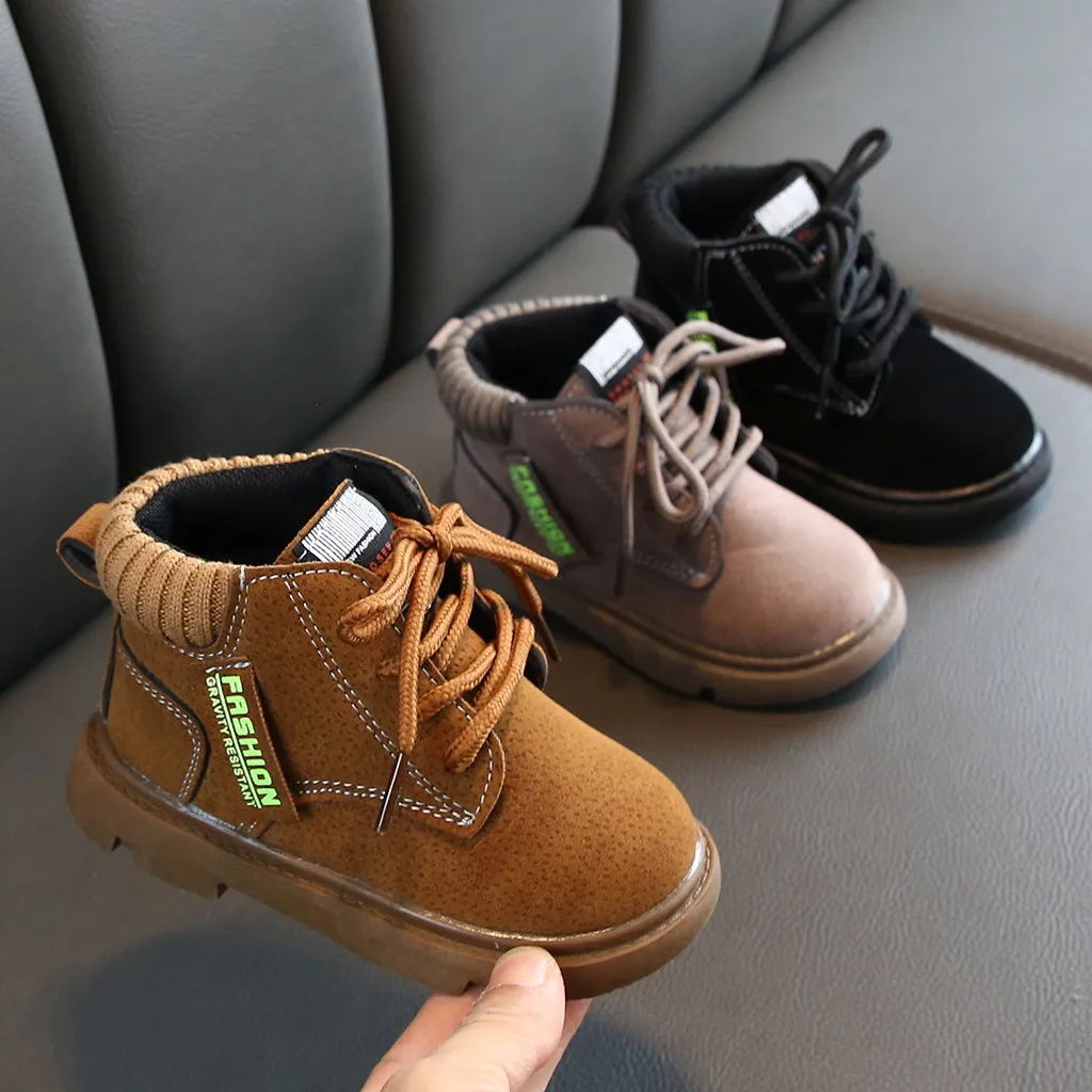 Ботинки детские короткие на молнии для мальчиков и девочек|Сапоги| |