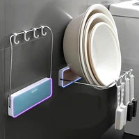 folding washbasin stand wall mounted washbasin rack organizer portable adjustable home storage organization