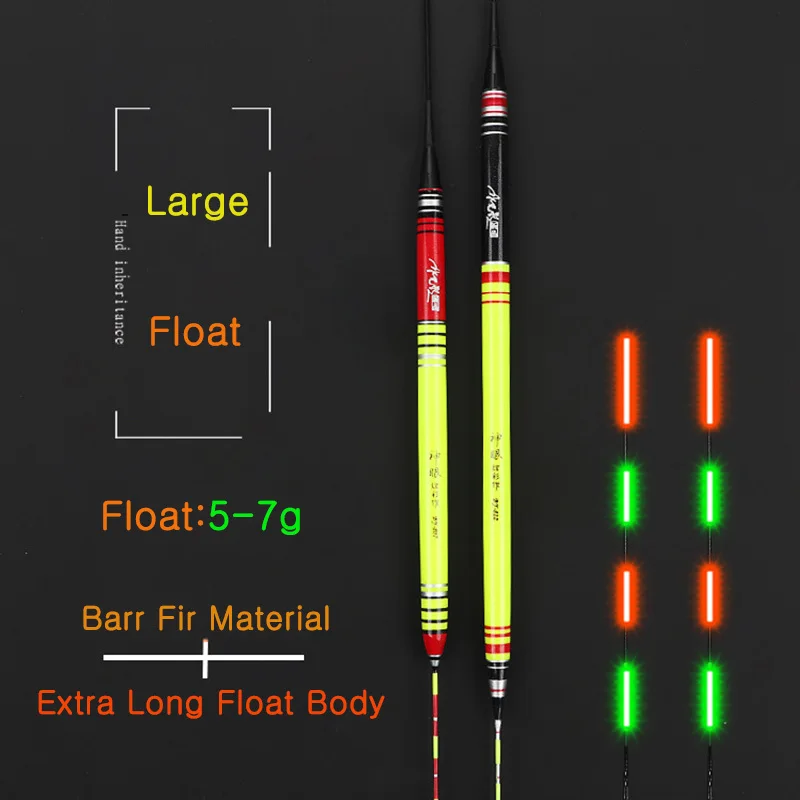 2021 New 1pcs Barr Fir Float LED Glow Stick Electronic Fishing Buoy Light Luminous Fishing Buoy Night Fishing Fishing Tackle
