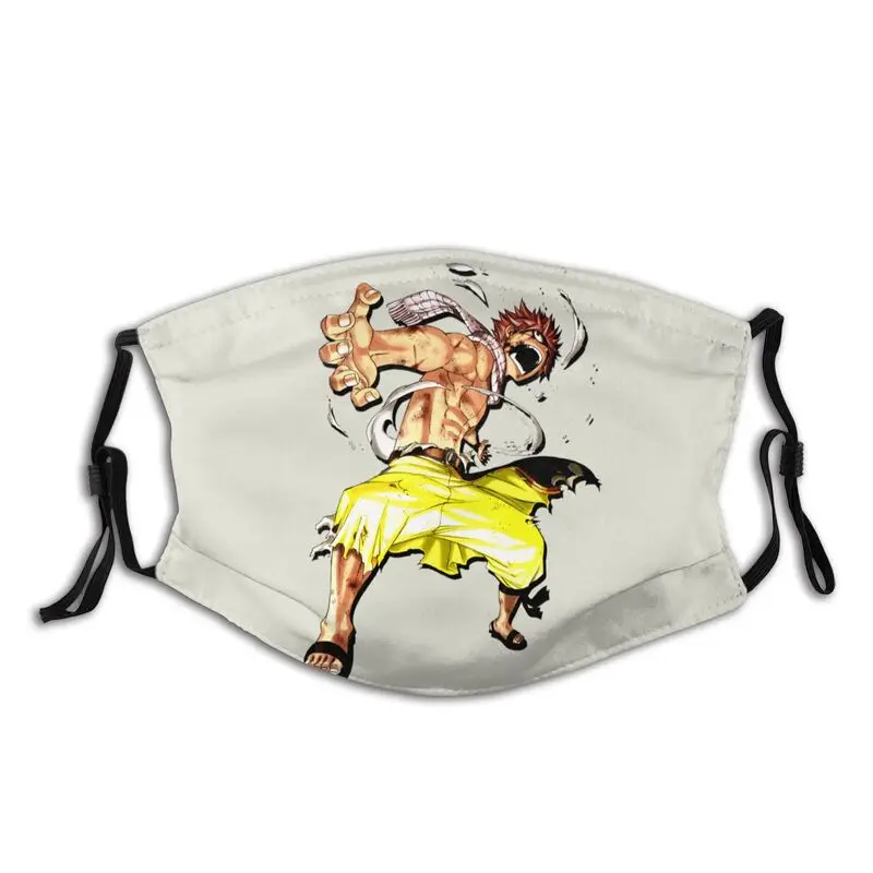 

Манга Natsu Dargneel «Fairy Tail», «Non-одноразовая маска для лица с рисунком из аниме противопылевая маска с фильтрами защитный респиратор муфельная пе...