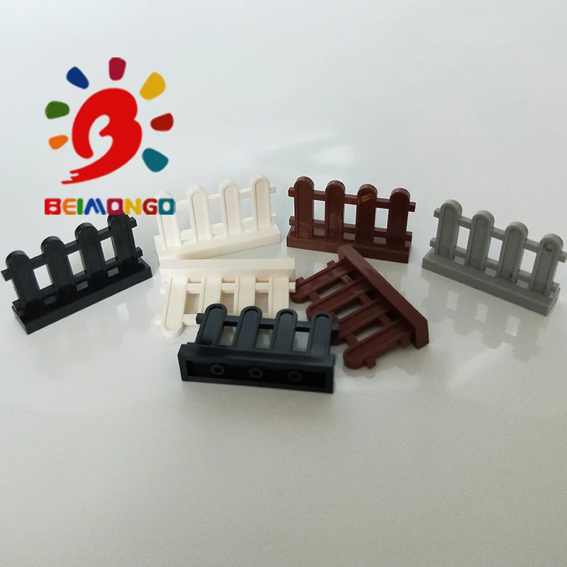 Бесплатная доставка! Строительные блоки BEIMONGO MOC Fence 33303 1x4x2 поручни 20 шт.