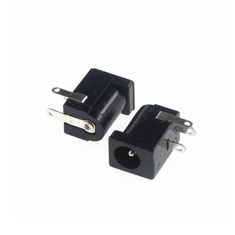 10 шт./лот DC-005 PCB Mount 5 5x2 1/2 мм Женский Разъем питания постоянного тока DC005 черный 5*2 |