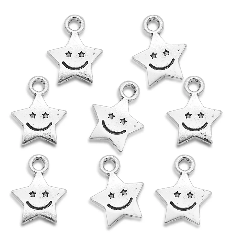 

30pcs/lot Sun Star DIY Jewelry Making Charm Pendants Wholesale Factory Price Small Charms Custom Top Quality Small Pendants