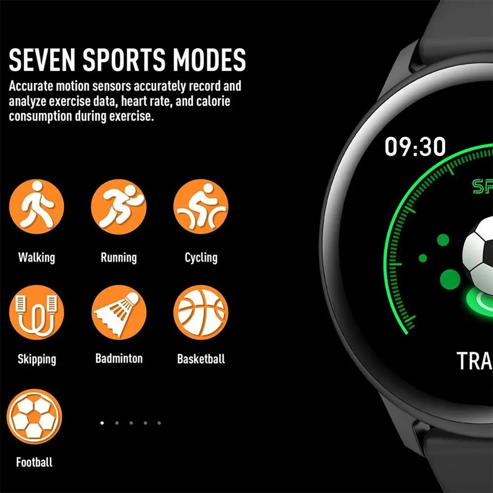 

GTWIN Upgraded KW19 Pro Full Touch Screen Heart Rate Monitor Women Men Smart Watch Waterproof Sport Smartwatch For IOS & Android