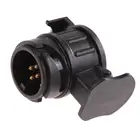 Адаптер для вилок, 12 В, 13 на 7 контактов, электрический преобразователь, разъем для грузовиков, прицепов, европейский стандарт, с круглым отверстием, вилка для прицепов, кабель для грузовиков