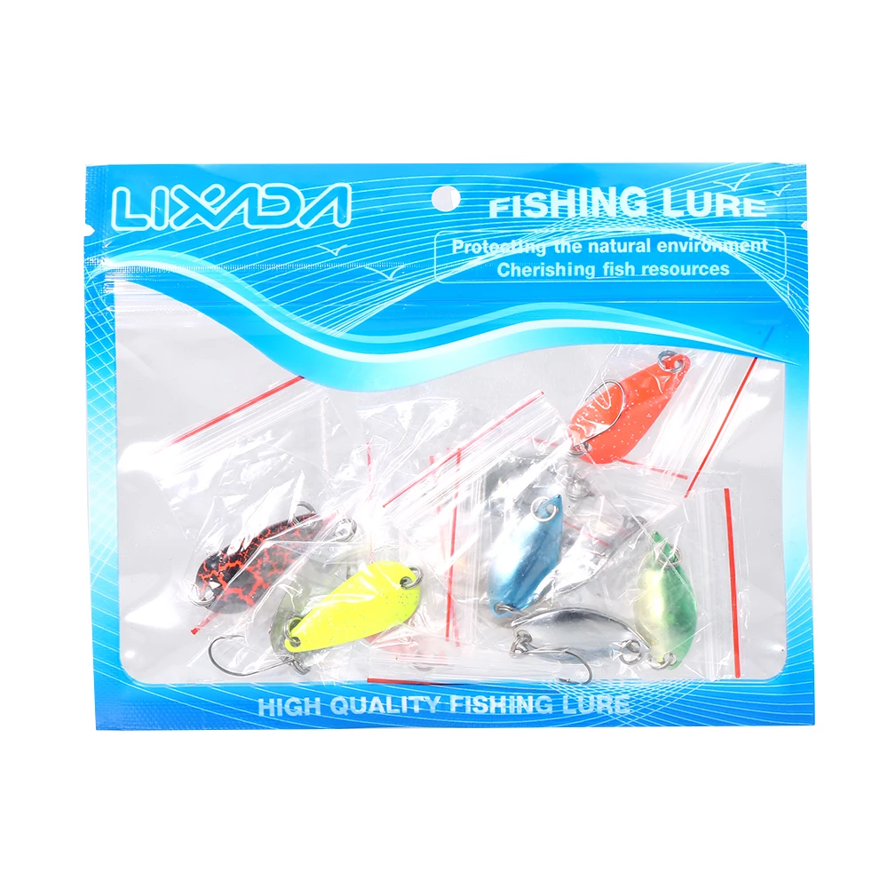 Lixada 11Pcs Mixed Colors Fishing Metal Lures Spoon Set Artificial Trout Lure Hard Baits Accessories Fast Delivery - купить по