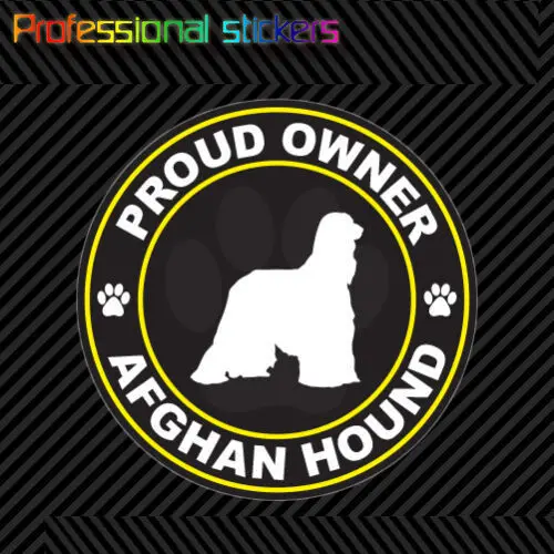 

Proud Owner Afghan Hound Sticker Decal Self Adhesive Vinyl Dog Canine Pet for Car, Laptops, Motorcycles, Office Supplies