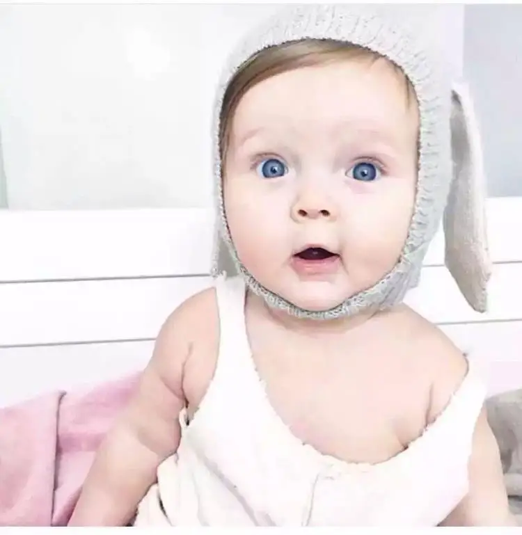 Новая Милая осенне-зимняя вязаная шапка для маленьких мальчиков и девочек милый